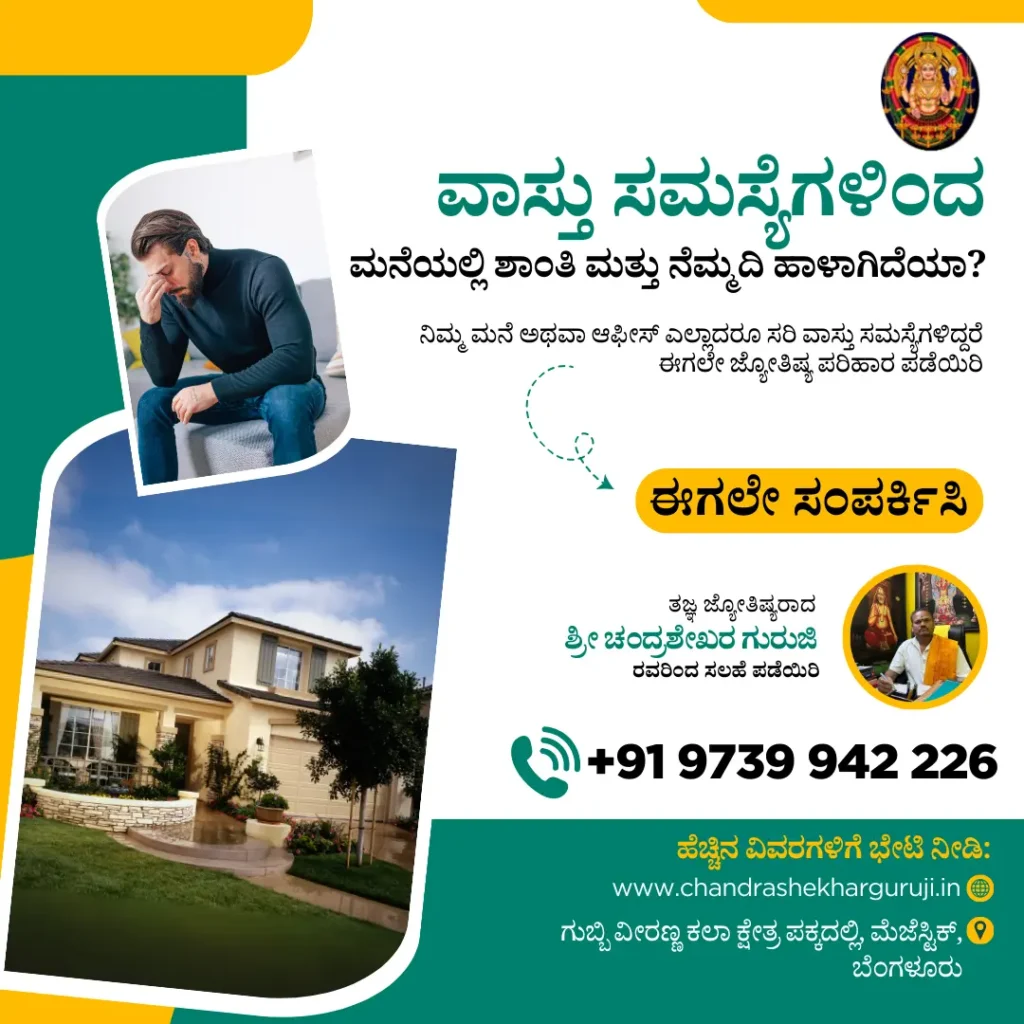 Well Know astrologer in Bengaluru for Vastu Problem